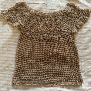 Crochet Tan Top